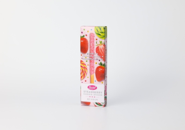 LOVINT COOKIE & POPPING CANDY STRAWBERRY CHOCO STICKS